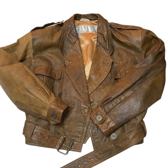 BB Dakota Leather Belted Moto Jacket - Picture 7 of 16